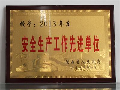 安全生产工作先进单位